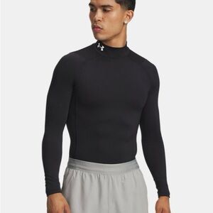 Under Armour Black Compression Mock Neck Long Sleeve